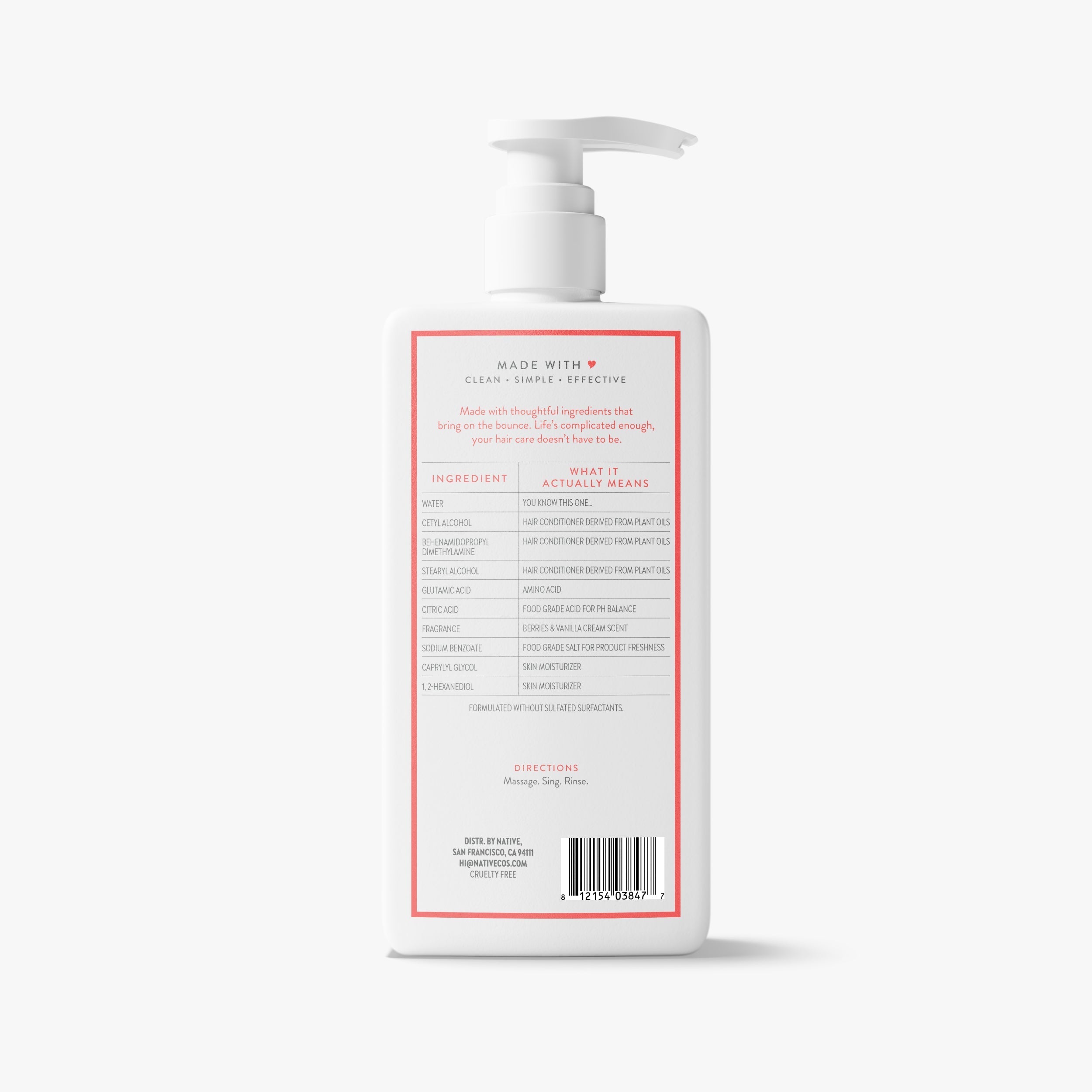 Berries and Vanilla Cream Volumizing Conditioner Classic 16.5oz Care Collection