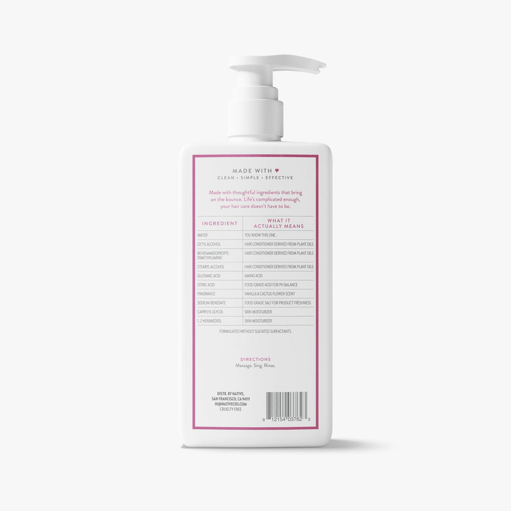 Vanilla and Cactus Flower Volumizing Conditioner Classic 16.5oz Care Collection