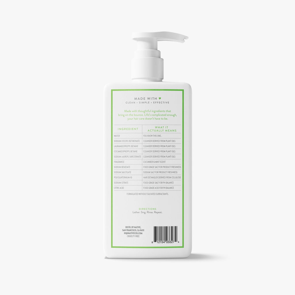Cucumber and Mint Volumizing Shampoo Classic 16.5oz Care Collection