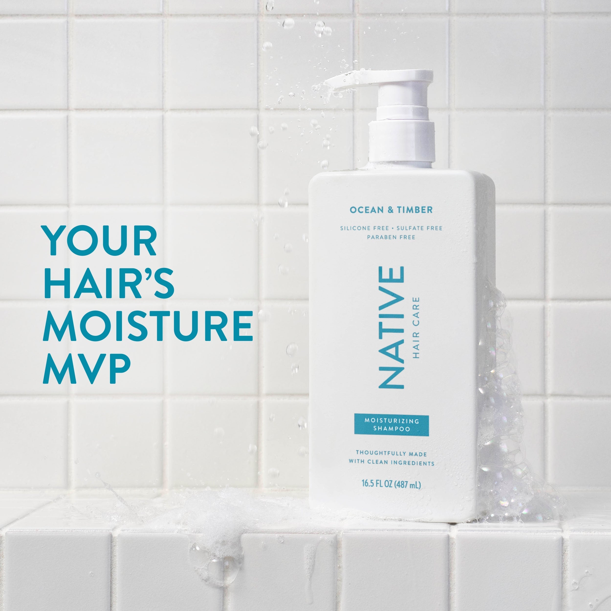 Ocean and Timber Moisturizing Shampoo Classic 16.5oz Care Collection