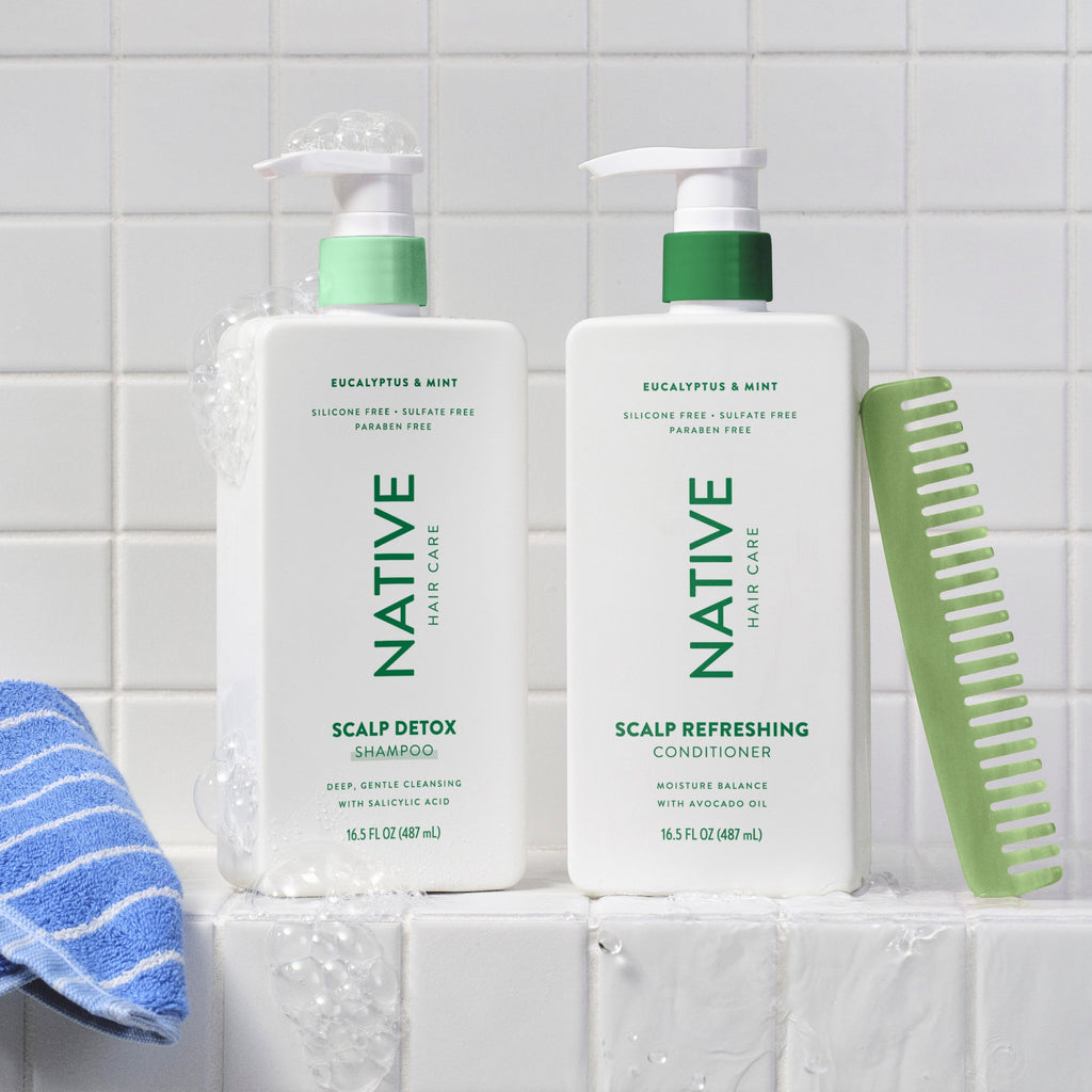 Eucalyptus and Mint Scalp Clarifying 2 in 1 Shampoo and Conditioner Classic 16.5oz Care Collection